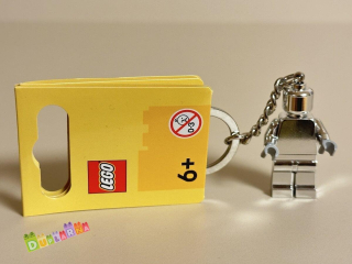 Lego 854305 klíčenka - Přívěsek na klíče se stříbrnou minifigurkou
