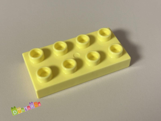Lego Duplo Kostka 2x4 placatá světle žlutá