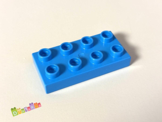 Lego Duplo Kostka 2x4 placatá tmavě tyrkysová