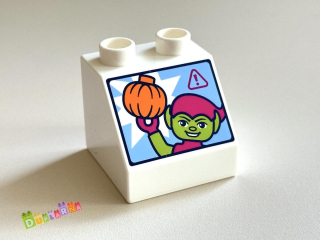 Lego Duplo - Kostka bílá s potiskem - Spiderman
