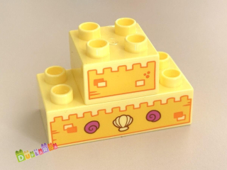 Lego Duplo - Kostka s potiskem - hrad z písku