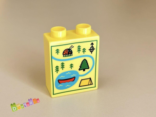 Lego Duplo - Kostka vysoká s mapou - mapa