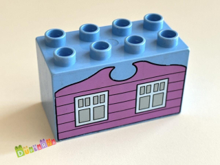 Lego Duplo - Kostka 2x4x2 s potiskem - okna