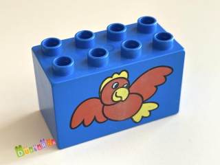 Lego Duplo - Kostka 2x4x2 s potiskem - pták