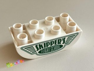 Lego Duplo - Kostka 2x4 s potiskem - "Skipper's flight school"