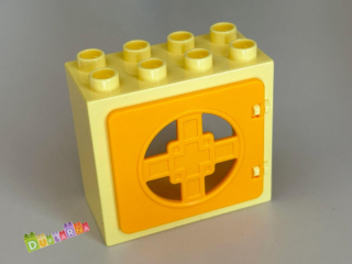 Lego Duplo okno světle žluté