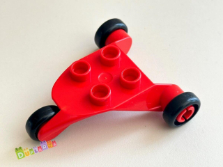 Lego Duplo vozík / podvozek červený