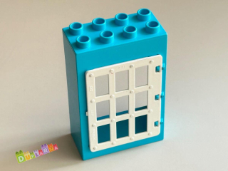 Lego Duplo dveře tyrkysové