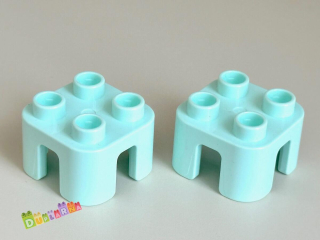Lego Duplo Židle / židlička světle modrá