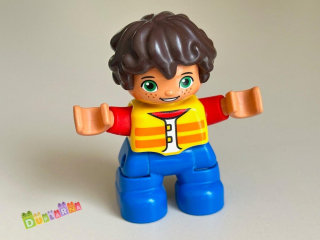 Lego Duplo Dítě - kluk se žlutou vestou