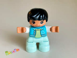 Lego Duplo Dítě - kluk s modrou vestou 