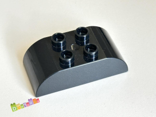 Lego Duplo Kostka 2x4 zaoblená černá