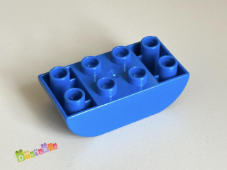 Lego Duplo Kostka 2x4 modrá zaoblená obrácená