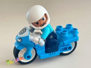 Lego Duplo - Policista + Policejní motorka modrá