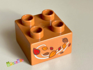Lego Duplo - Kostka s potiskem - podzimní listy