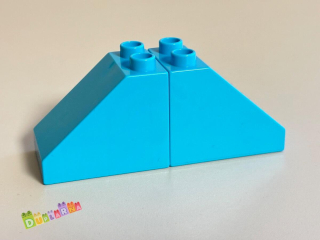 Lego Duplo - Zkosená / Střecha tyrkysová