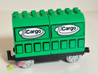 Lego Duplo Vagon nákladní pro vlak CARGO zelený
