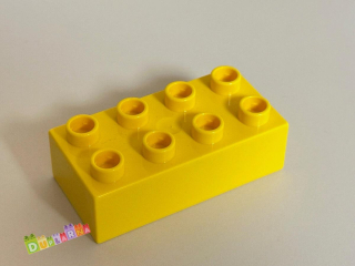 Lego Duplo - kostka / kostky 2x4 žlutá nové