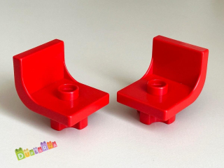 Lego Duplo Židle / židlička červená (starší typ)