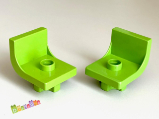 Lego Duplo Židle / židlička limetková (starší typ)