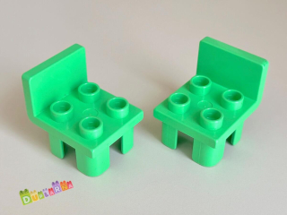 Lego Duplo Židle / židlička zelená