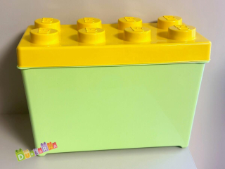 Lego BOX zelený vysoký - žluto-zelený