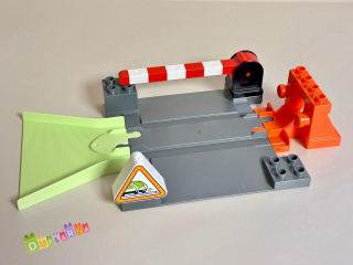 Lego Duplo koleje - přejezd + koncová kolej + nájezd