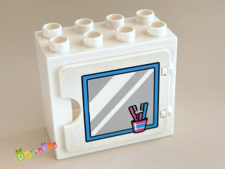 Lego Duplo okno bílé / zrcadlo - koupelna