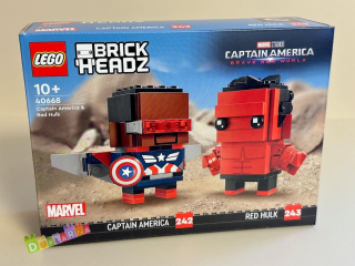 Lego 40668- Kapitán Amerika a Červený Hulk