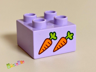 Lego Duplo - Kostka s potiskem - mrkev