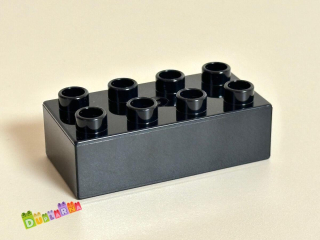 Lego Duplo - kostka / kostky 2x4 černé nové