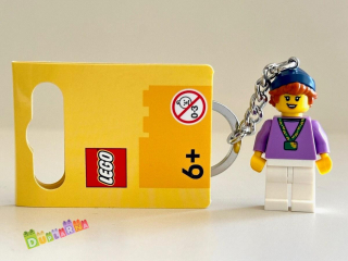 Lego 854330 klíčenka - Přívěsek na klíče – holka se slunečnicovou šňůrkou na krk