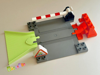 Lego Duplo koleje - přejezd + koncová kolej + nájezd