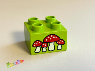 Lego Duplo - Kostka s potiskem - houby