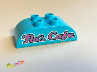 Lego Duplo - Kostka 2x4 s potiskem "Flo's Cafe"