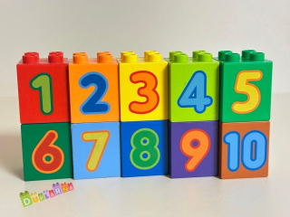 Lego Duplo Kostky s čísly, čísla 1-10