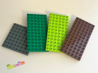 Lego Duplo Deska / podložka - 4 ks poškozené