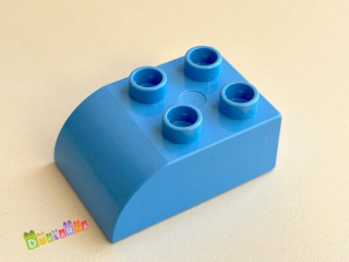 Lego Duplo Kostka 2x3 zaoblená světle modrá