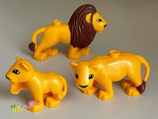 Lego Duplo Lví rodinka (Lev, Lvice, Lvíče)