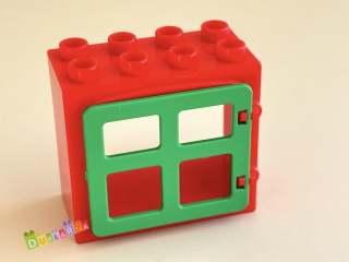 Lego Duplo okno červené